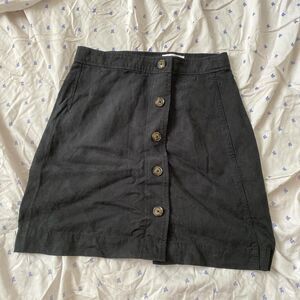 & other stories button skirt in black